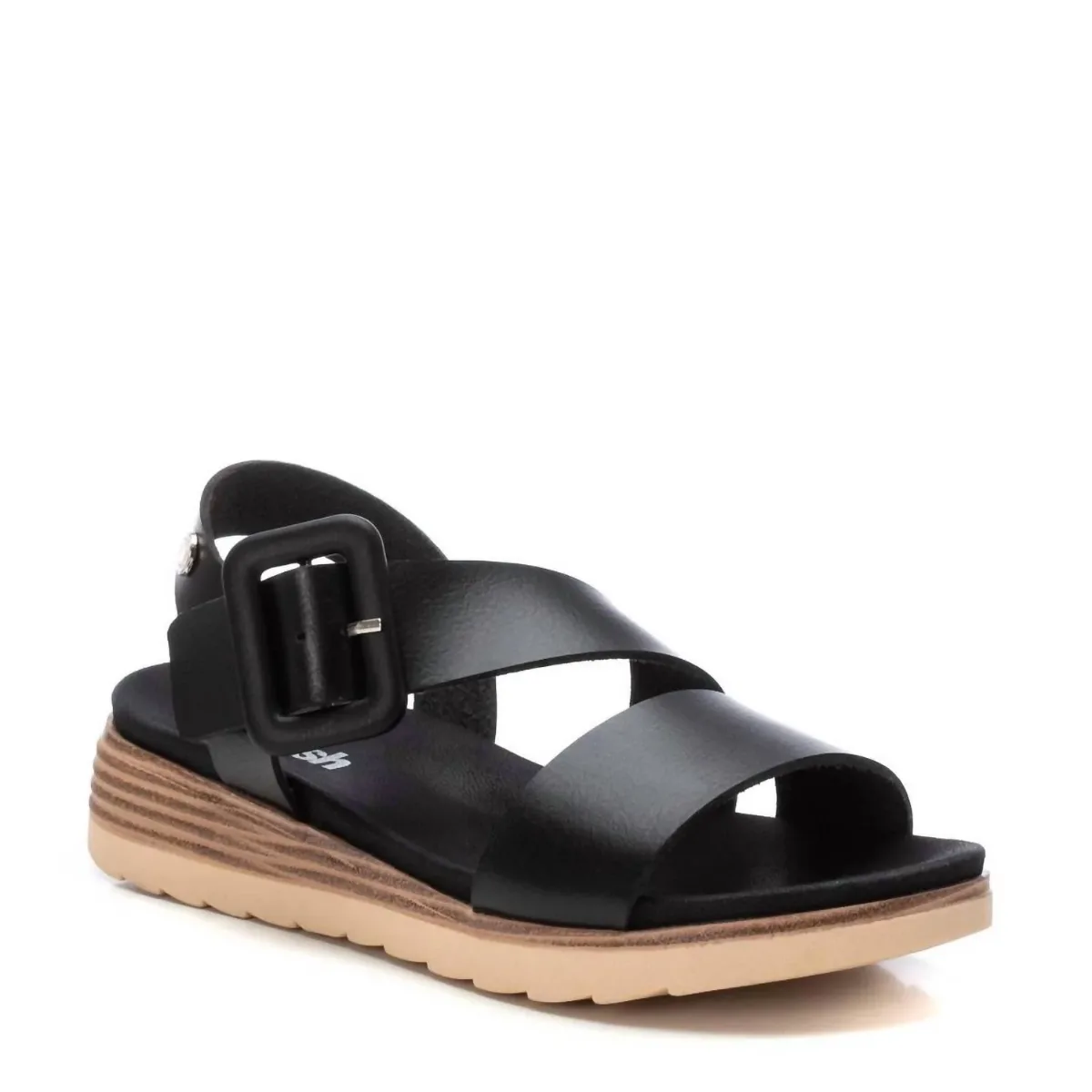 Cross Strap Wedge Sandals