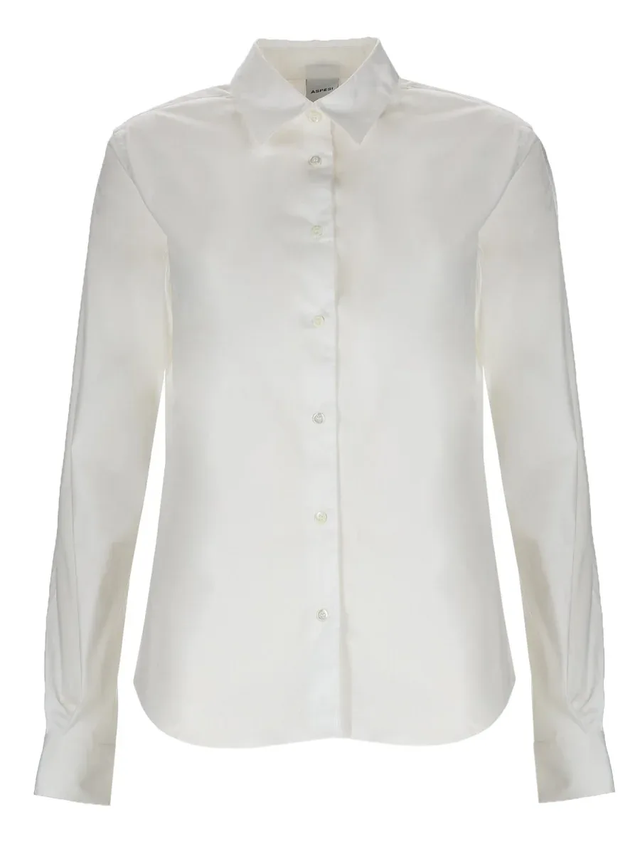 Slim-Fit Classic Pointed Collar Cotton Shirt by Aspesi