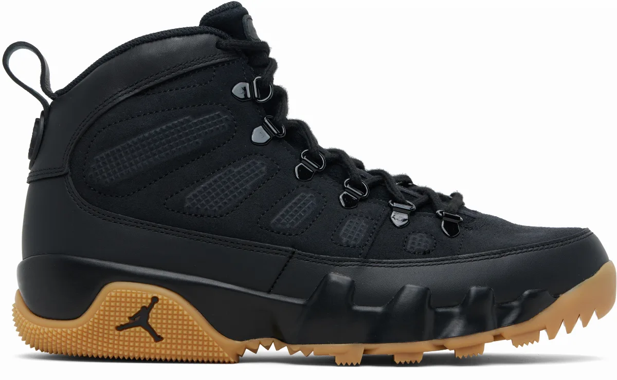 Black Air Jordan 9 Retro Boot Sneakers