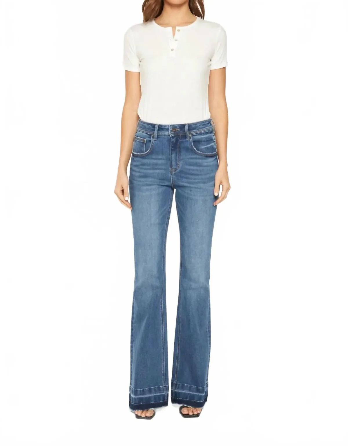 Mayleen Super High Flare Jeans by mica denim