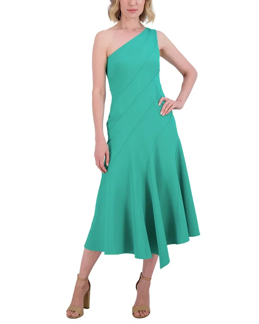 One Shoulder Solid Maxi Dress by Vince Camuto