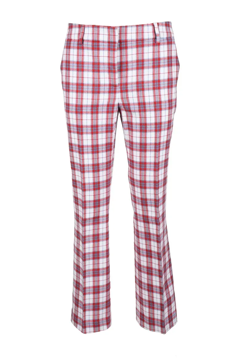 Plaid Trousers with Classic Fit by L'Autre Chose