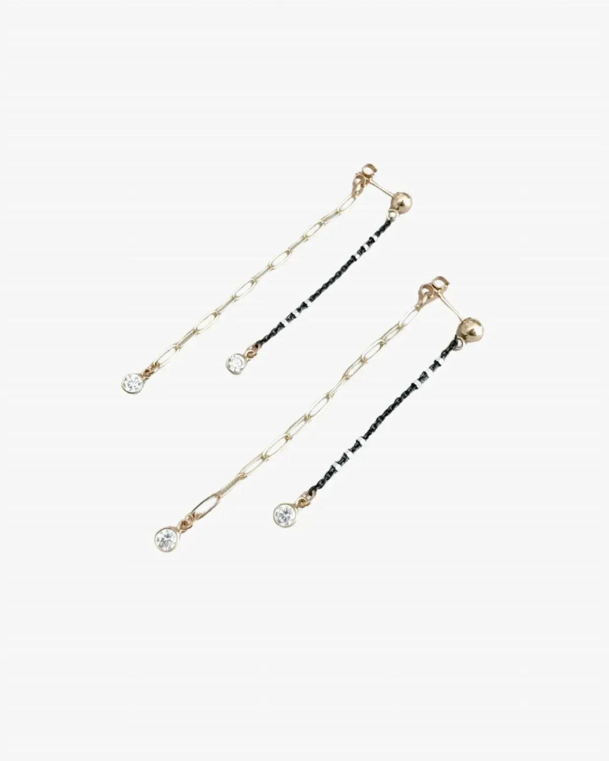 Star Double Trouble Earrings in Gold by Maya Bauman