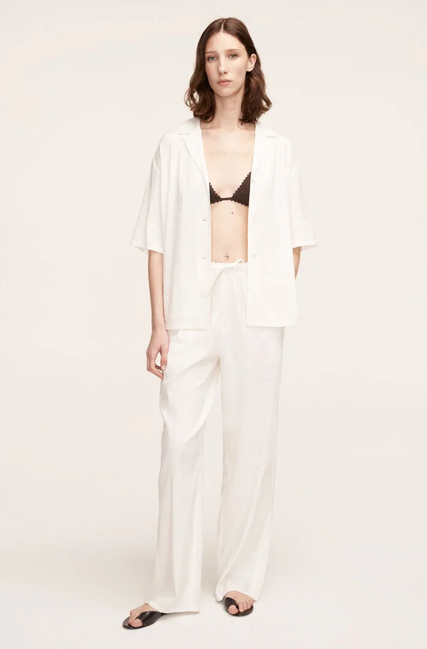 Stretch Linen Pull-On Pant by Rebecca Taylor