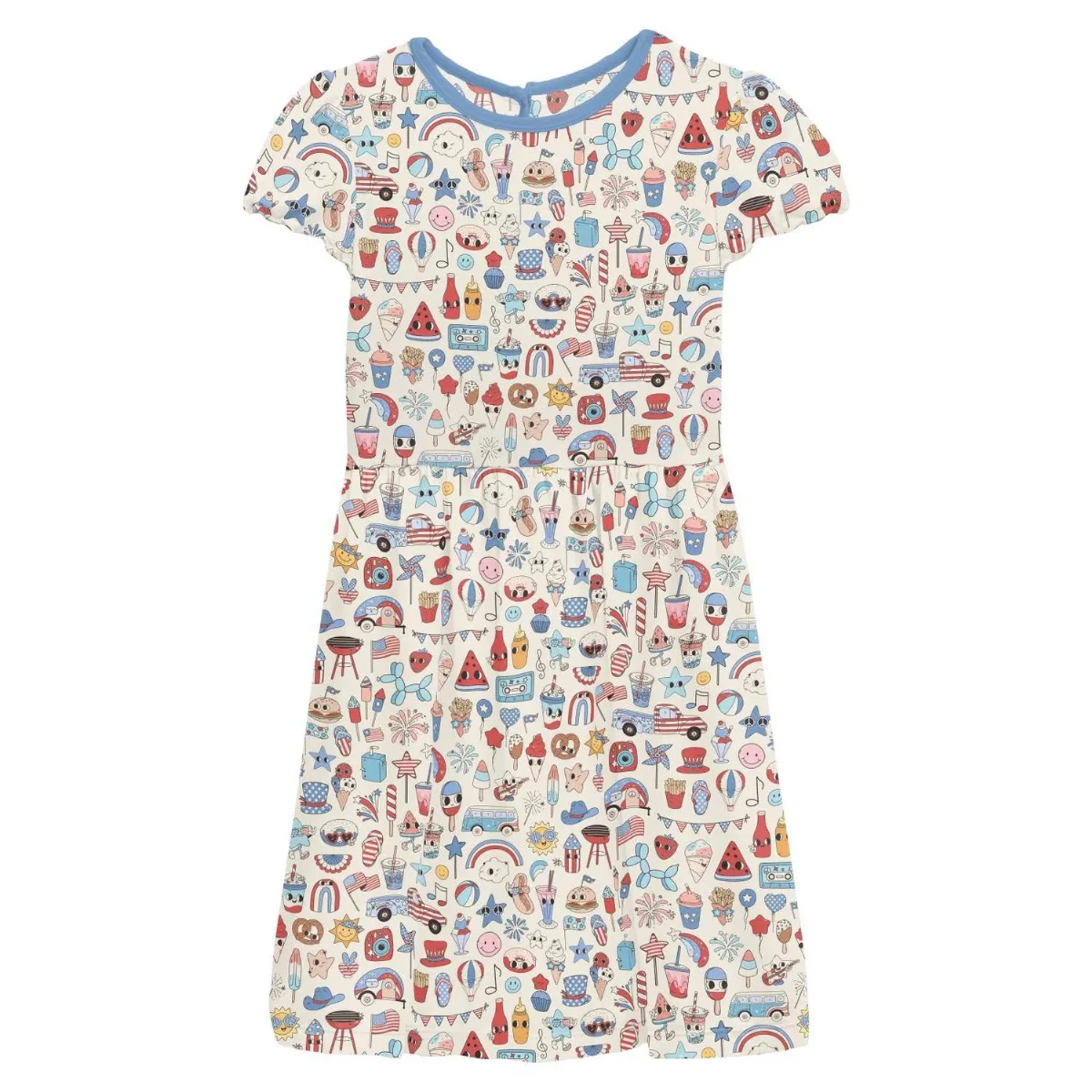 Flutter Sleeve Twirl Dress with Pockets by KICKEE