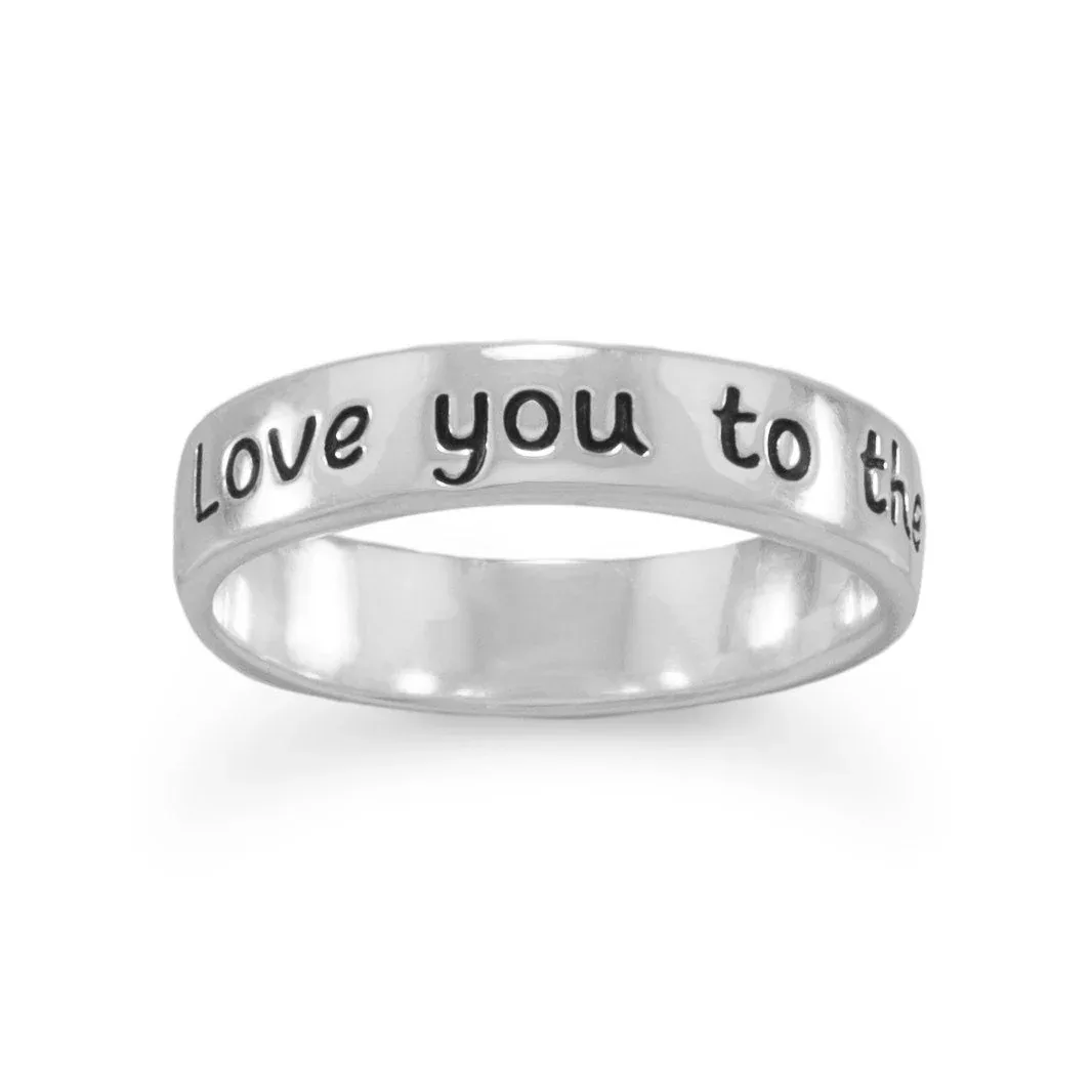 "Love You to the Moon and Back" Ring by FASHNZFAB