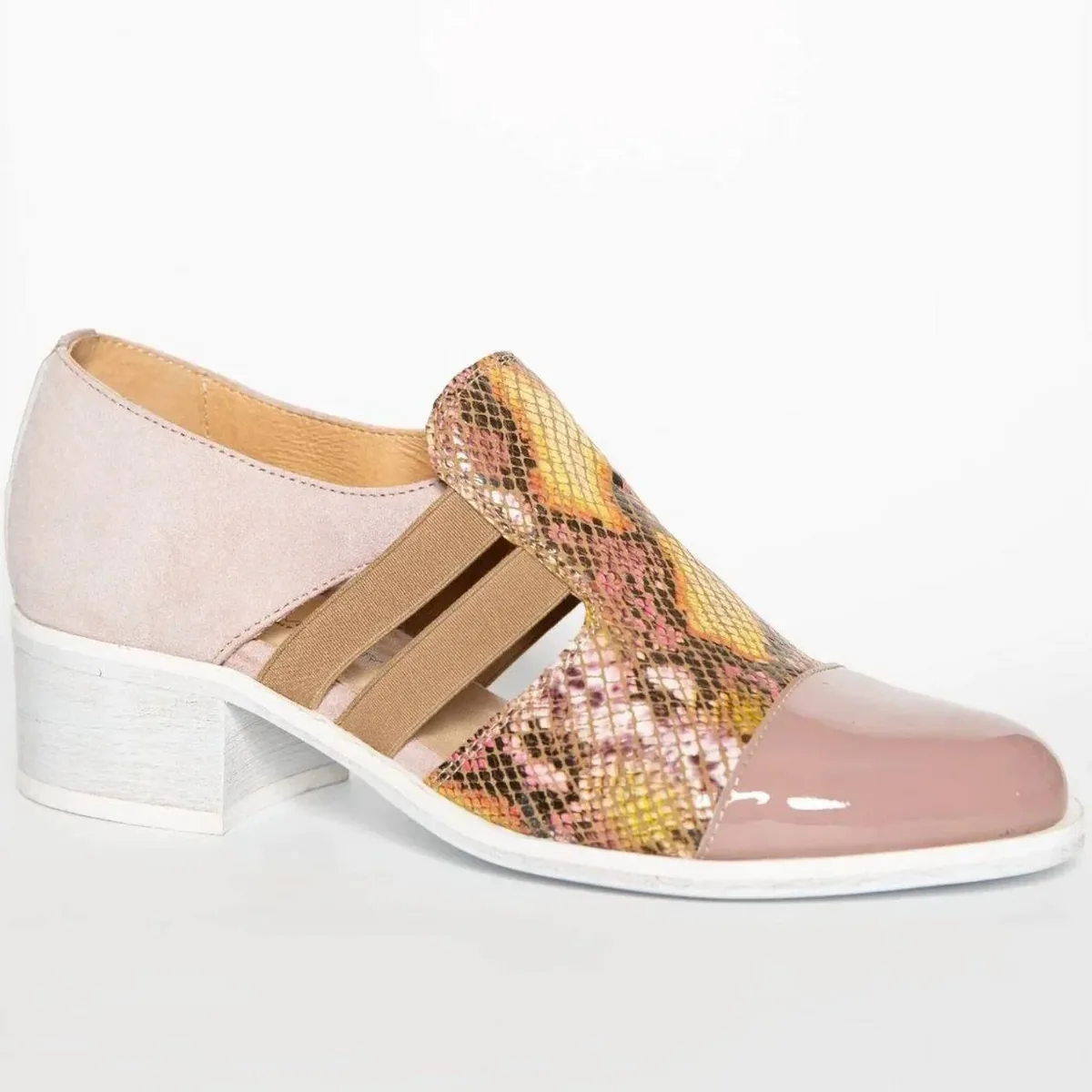Venta Loafer in Mauve Reptile by Unity in Diversity