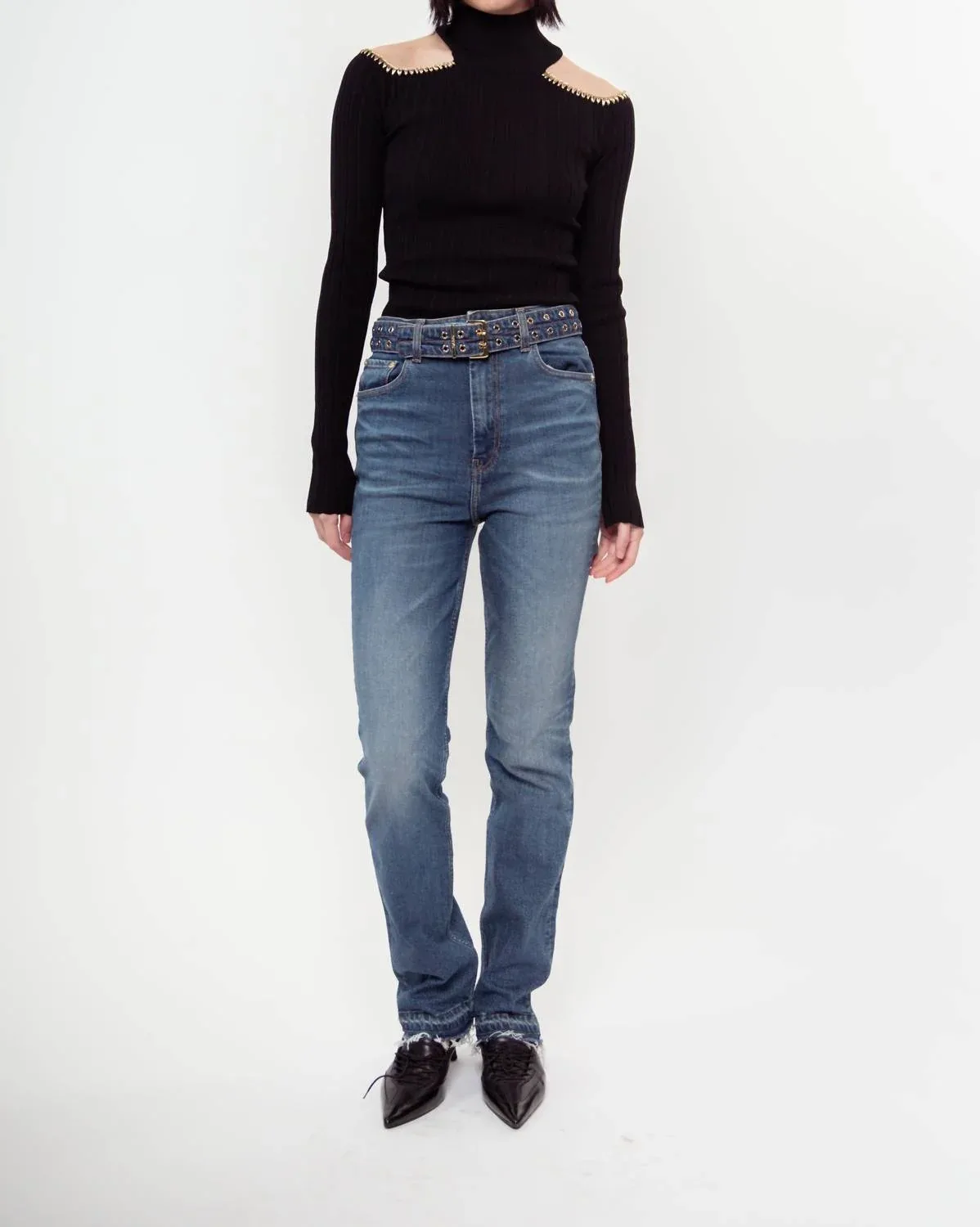 Future Denim Belted Carri Jean by GANNI