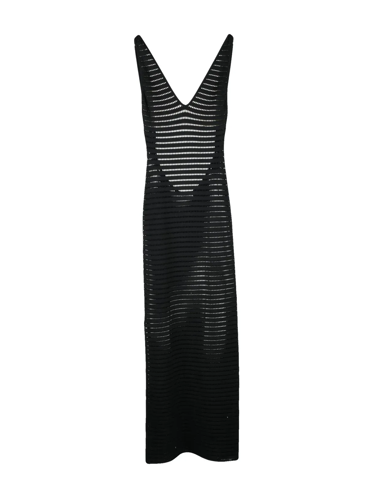 Viscose Polyester Long Stretch Knit Dress by Elisabetta Franchi