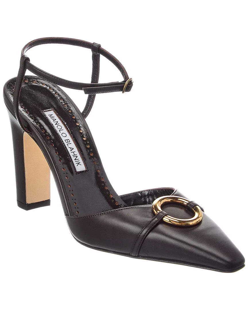 Querelle 105 Leather Pump by Manolo Blahnik