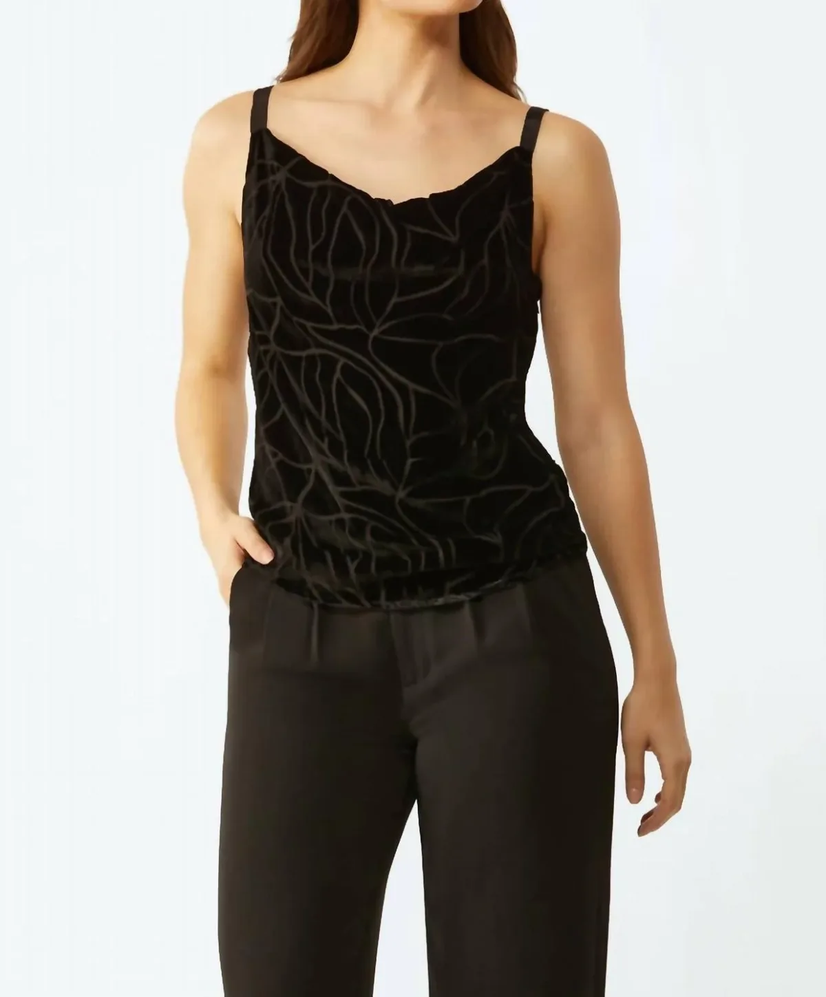 Knightley Velvet Burnout Camisole by Ecru