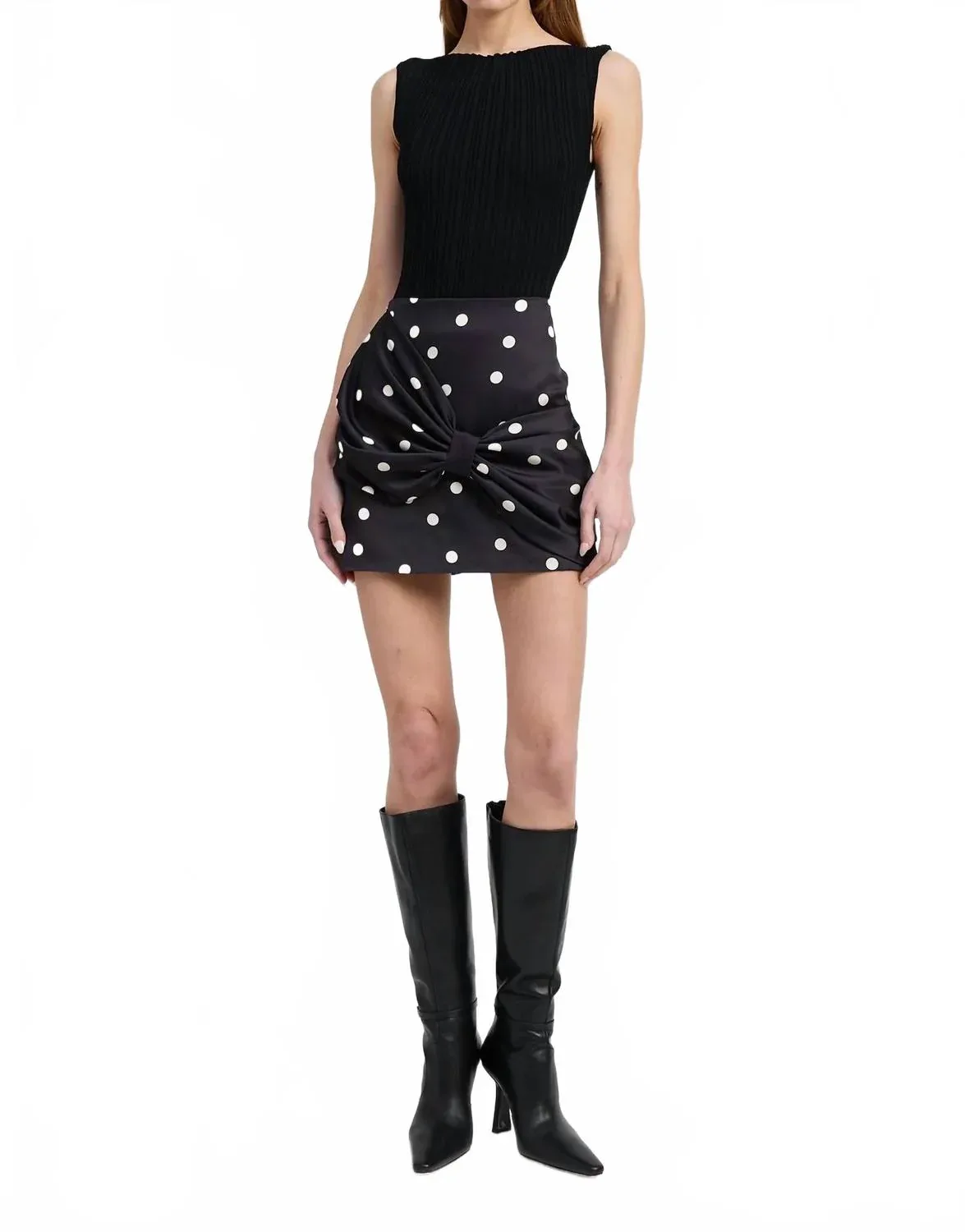 Polka Dot Mini Skirt by En Saison