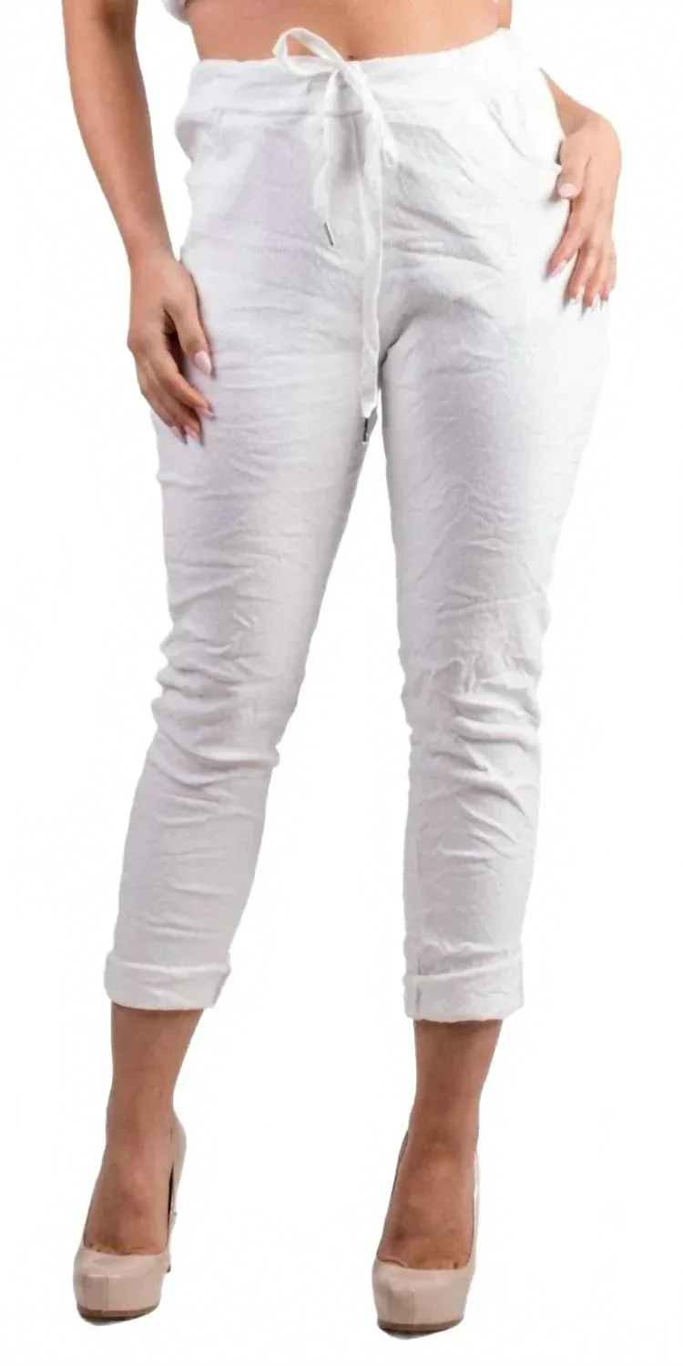 Diamante Tie-Waist Pants by GIGI MODA
