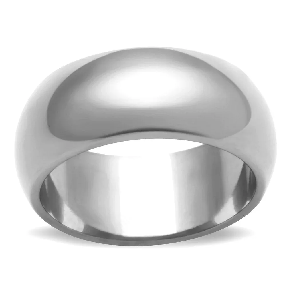 High Polished Stainless Steel Wide Band Ring by FASHNZFAB