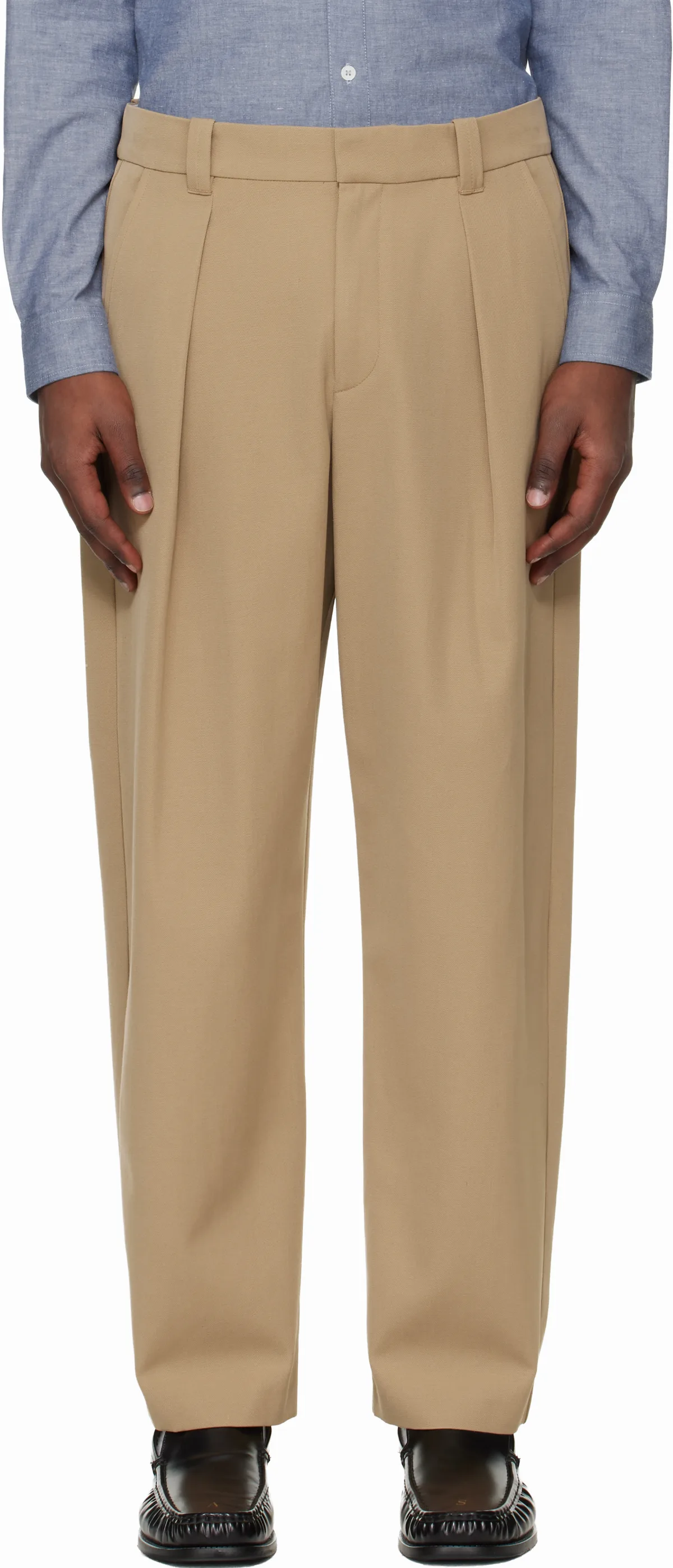 Beige Renato Trousers