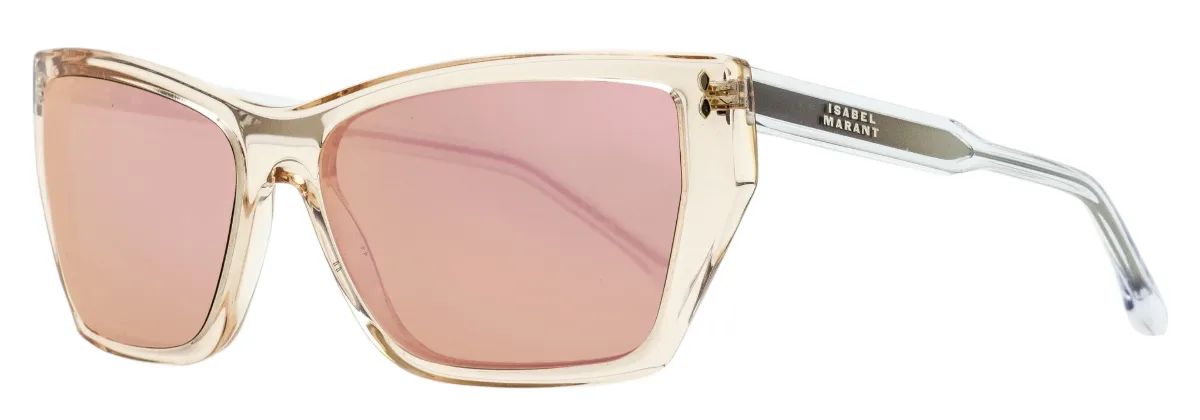 Tessa Angular Sunglasses IM0197/S 35J0J Transparent Pink 59mm by Isabel Marant