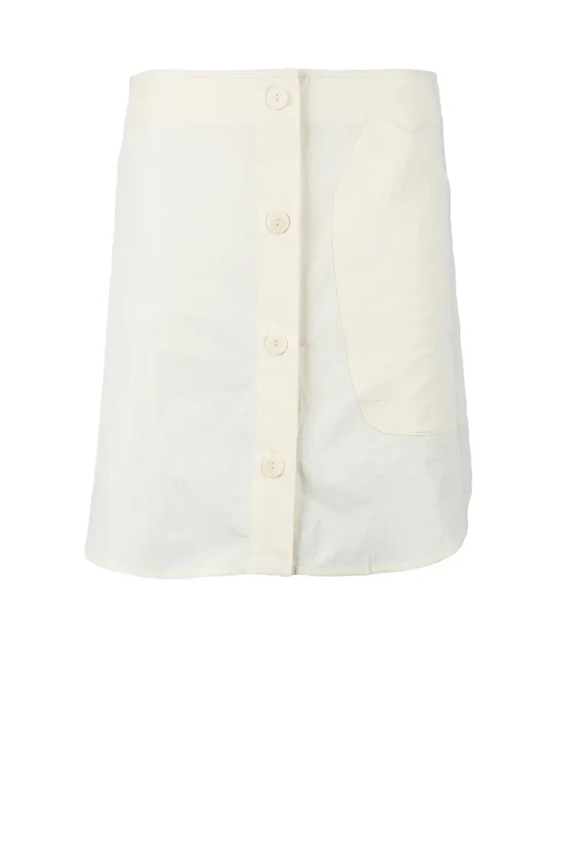 Straight Cotton Mini Skirt by MLO BY MALLONI