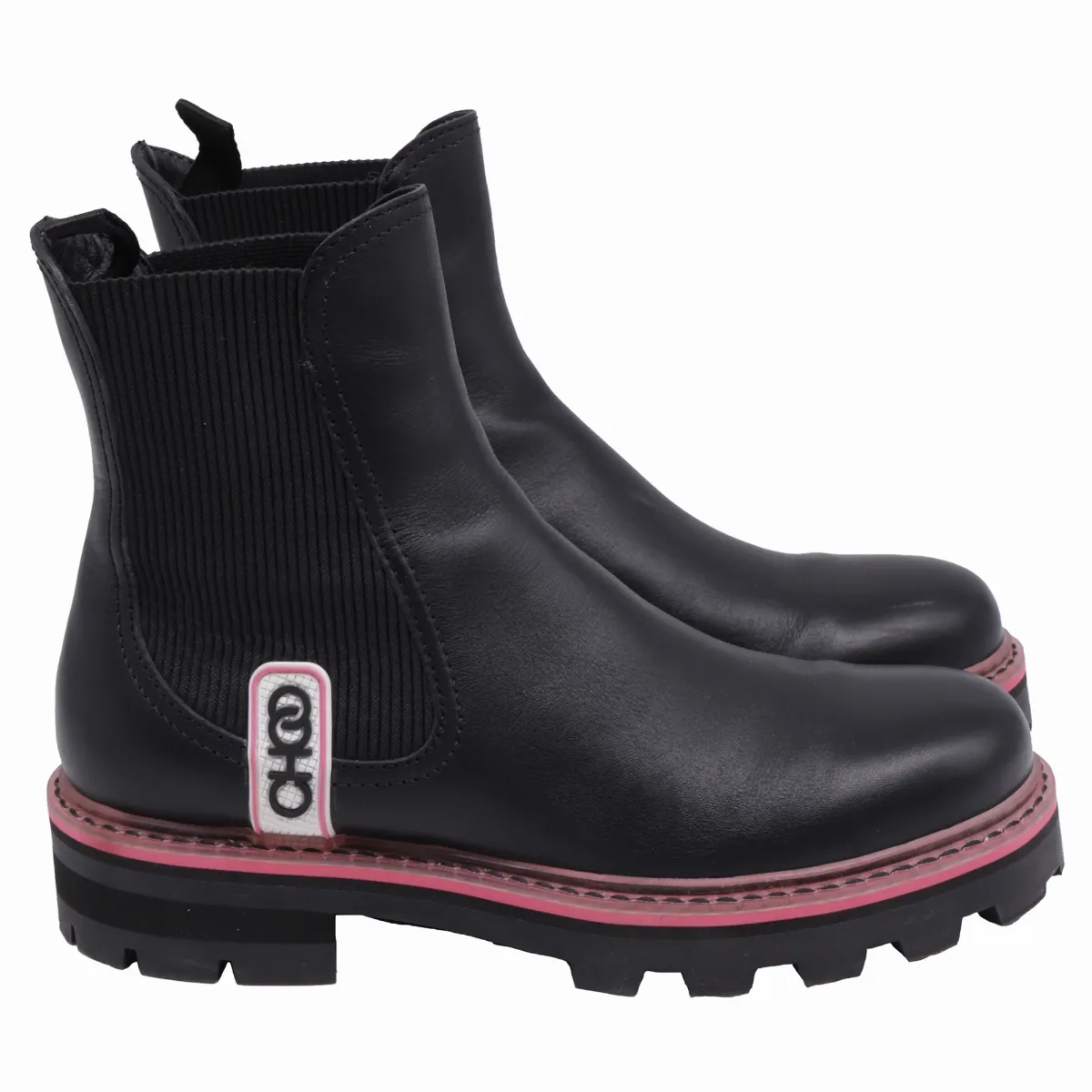 Blayse Chelsea Ankle Boots in Black Leather by Jimmy Choo