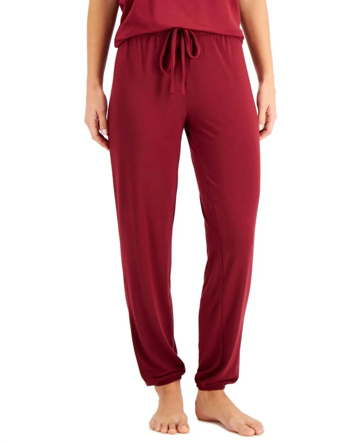 Super Soft Modal Basic Jogger in Garnet Stone by Alfani