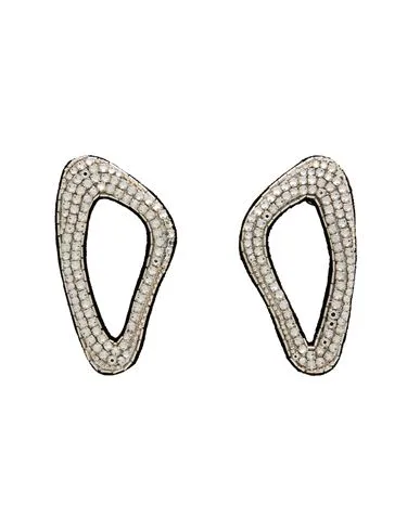 Earrings Textile Fibers, Glass