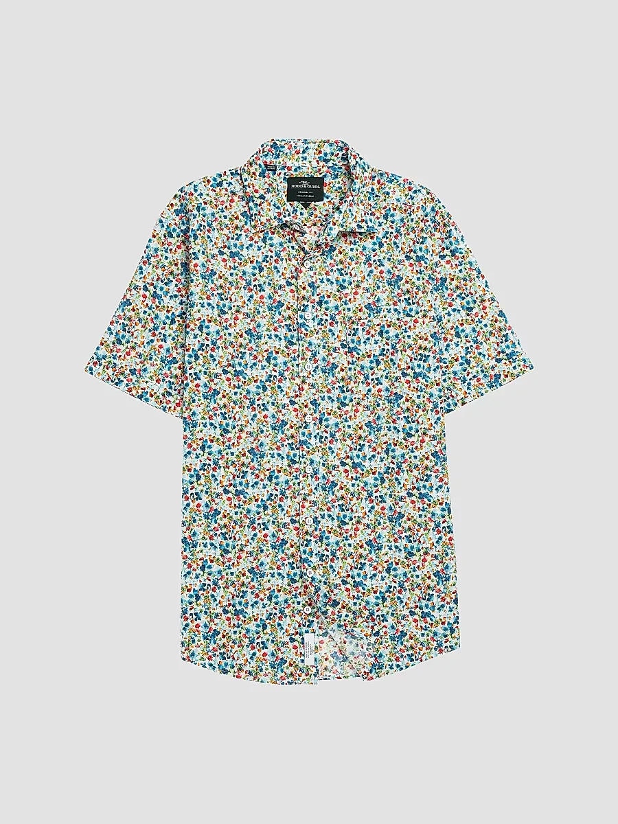 The Forks Floral Cotton Shirt by Rodd & Gunn