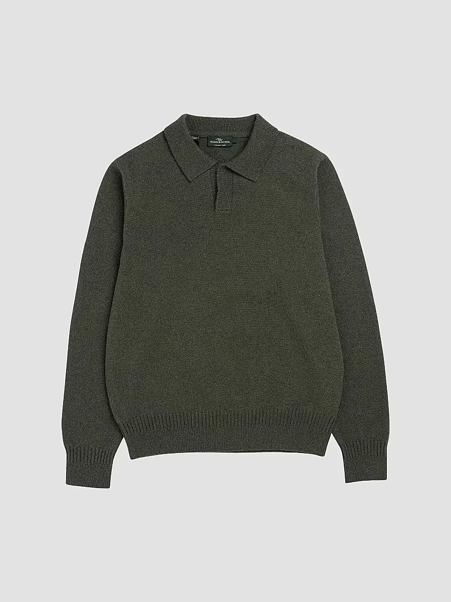 Kingswood Wool-Blend Polo Sweater by Rodd & Gunn