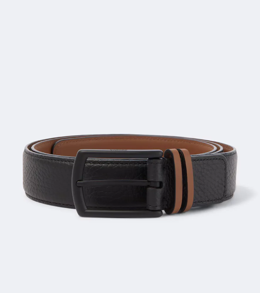 Leather Belt by Zegna