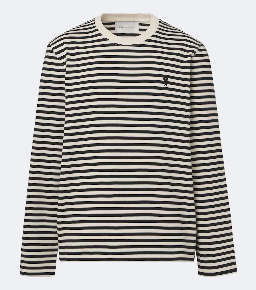 Striped Cotton T-Shirt by Ami Paris
