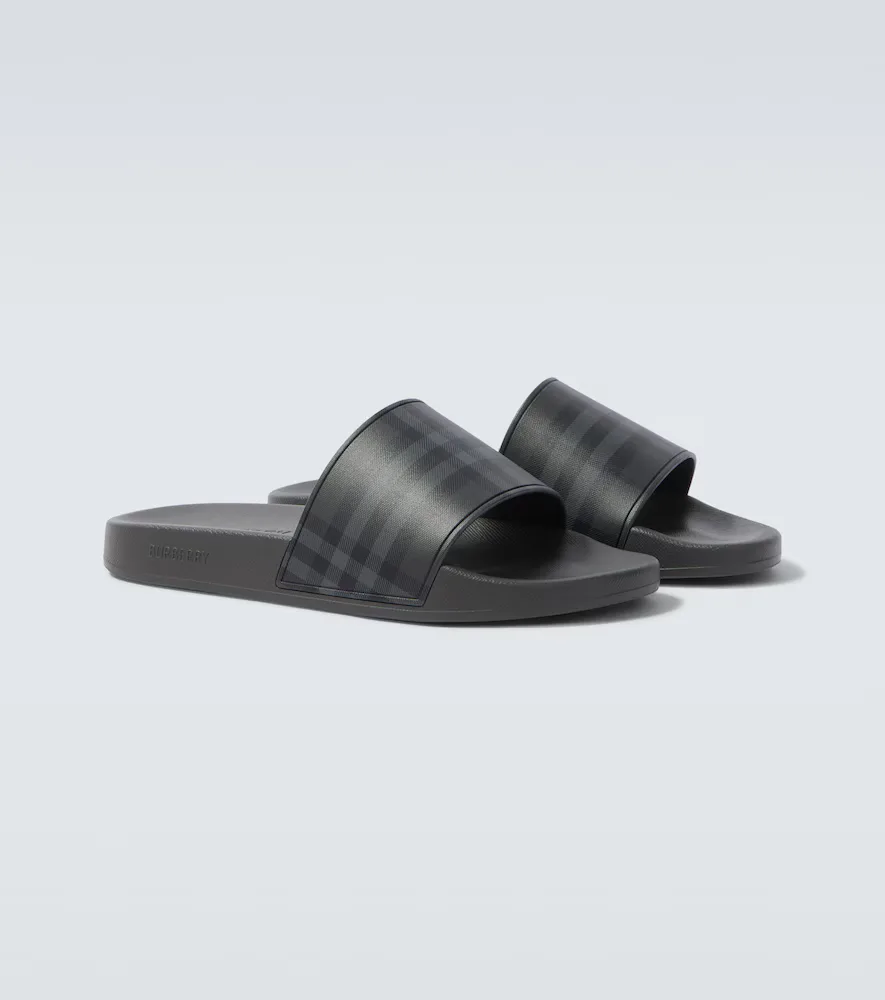Burberry Check Slides