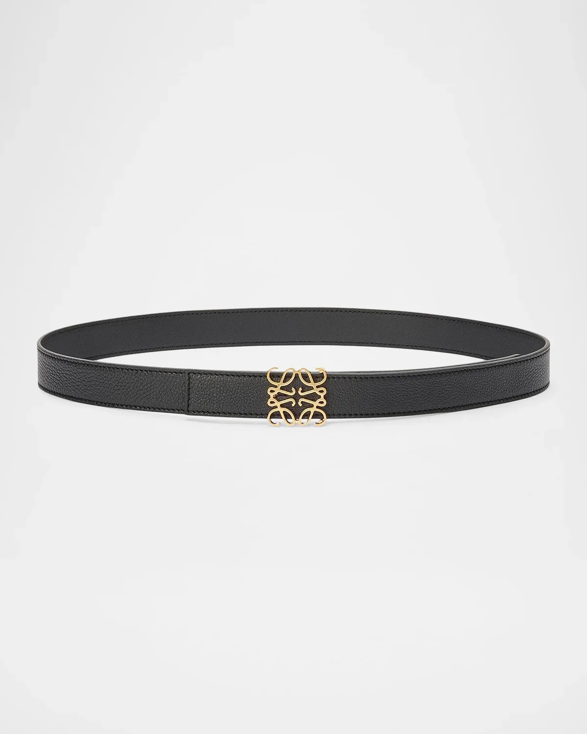 Anagram Reversible Grained Leather Belt by Loewe