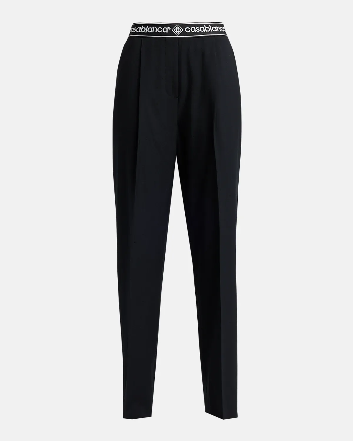 Logo-Tape Tailored Wool Trousers by Casablanca