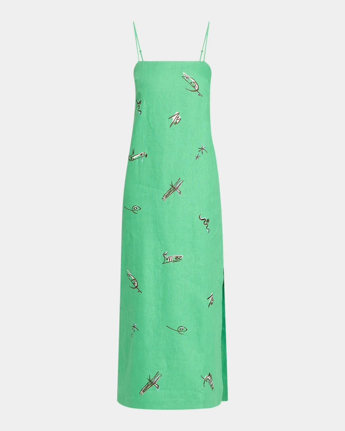 Wanda Embroidered Midi Dress by ALÉMAIS