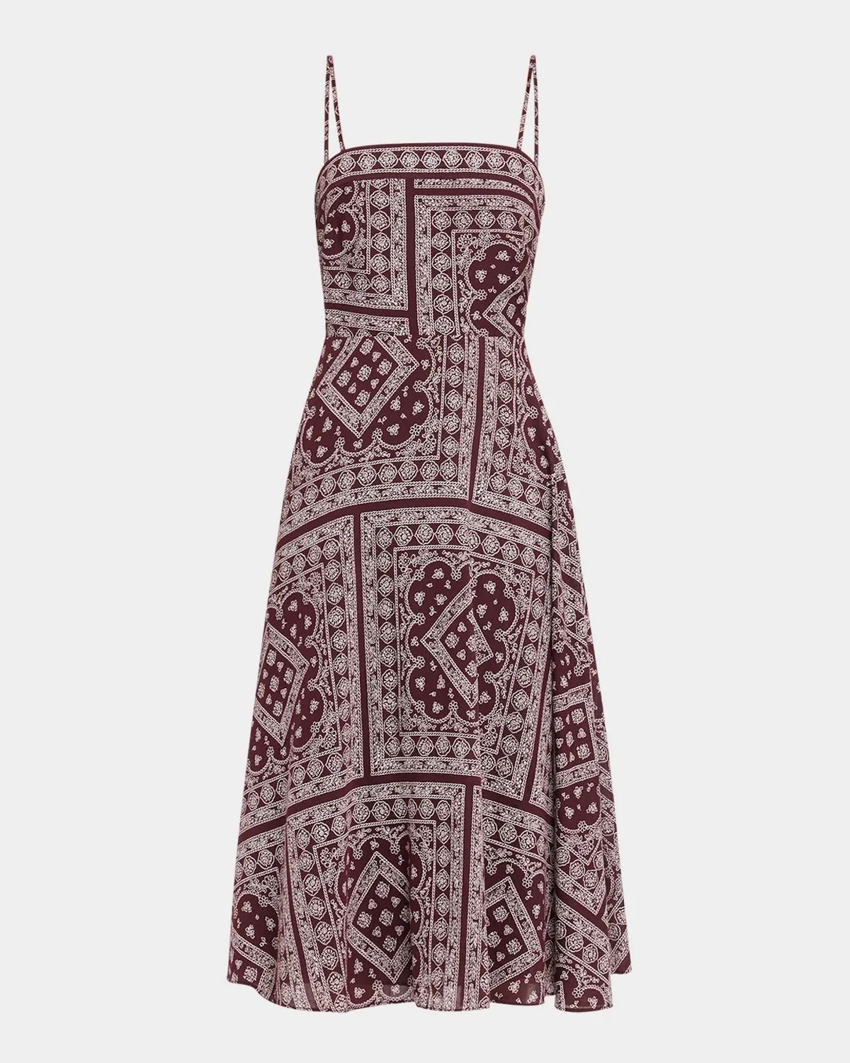 Kitt Bandana-Print Midi Dress by Veronica Beard