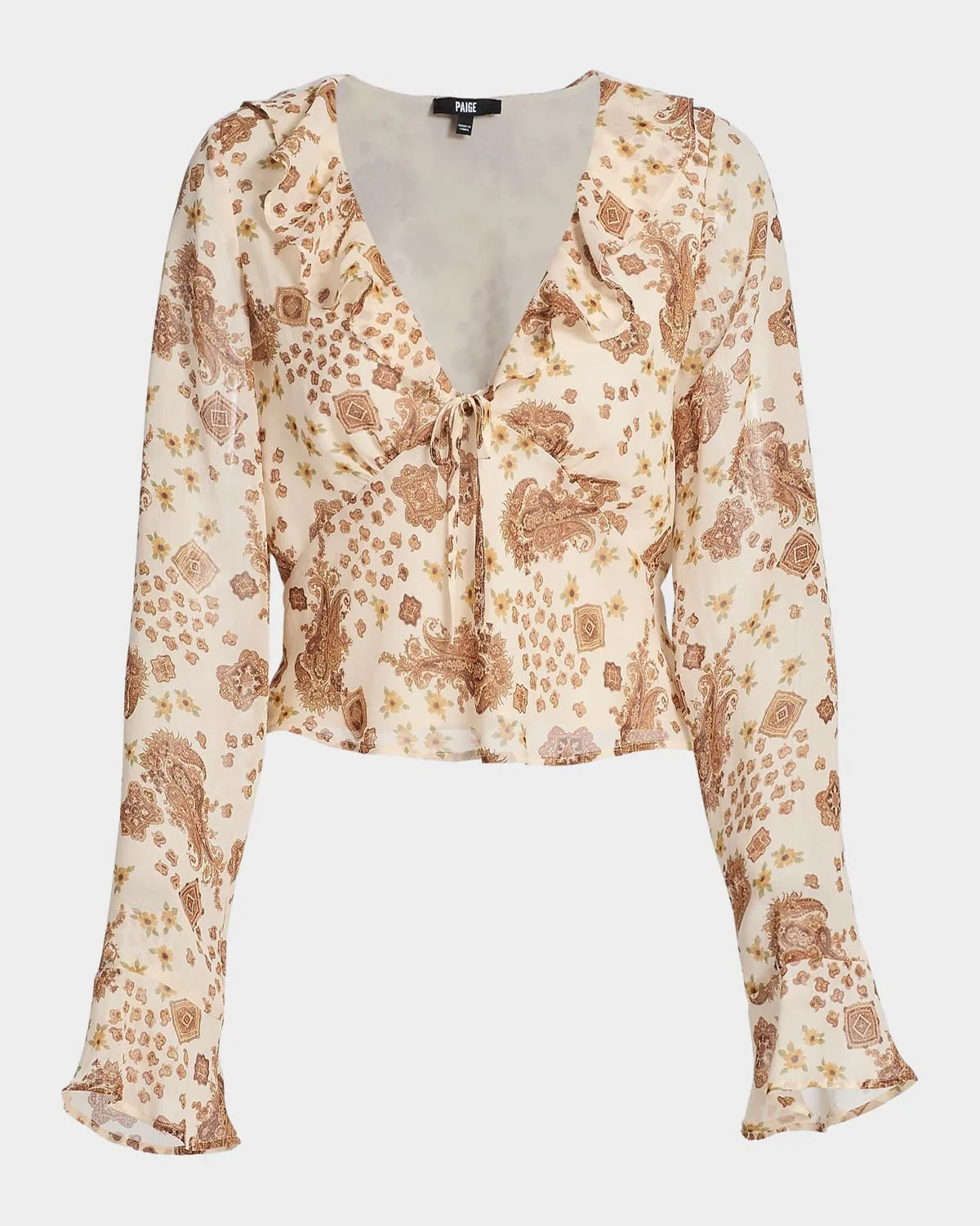 Delamar Paisley Silk Blouse by PAIGE