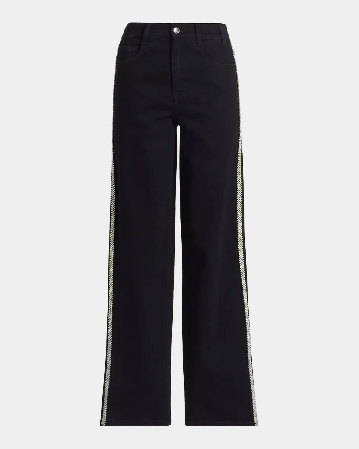 Erika Crystal-Embellished High-Rise Wide-Leg Jeans by Generation Love