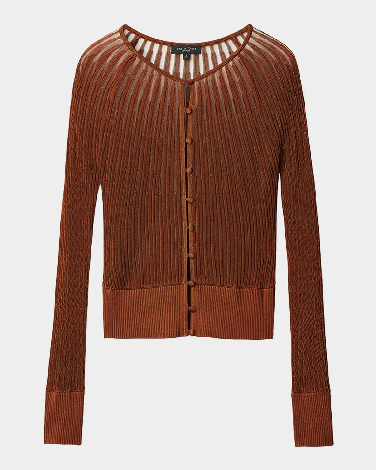 Aubrey Sheer Stripe Cardigan by Rag & Bone