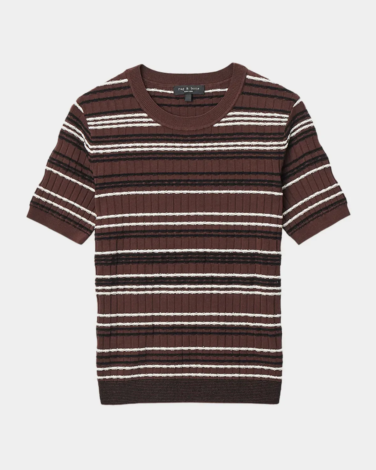 Karina Striped Short-Sleeve Shirt by Rag & Bone
