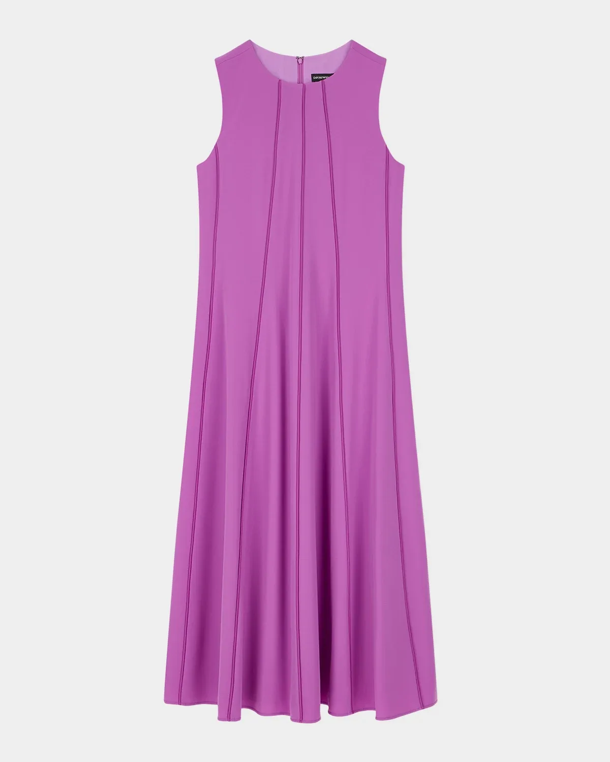 Sleeveless Midi Dress in Techno Cady by Emporio Armani