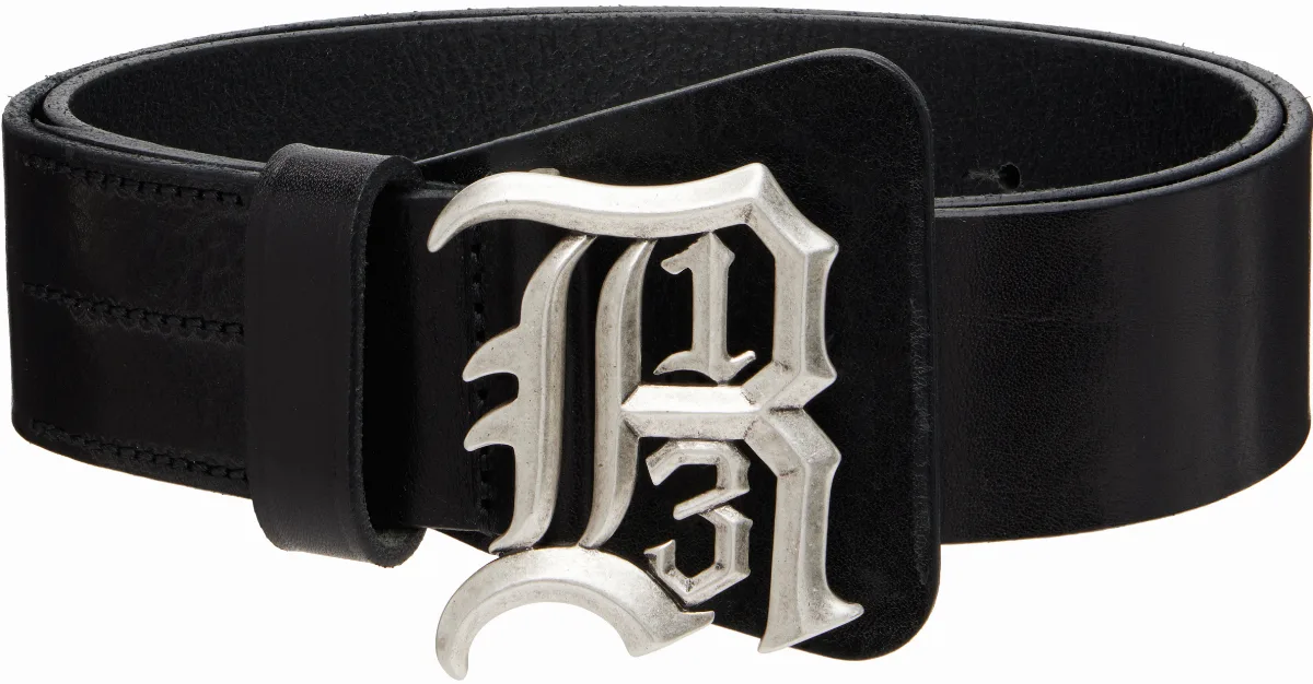 Black Logo Buckle Belt by R13