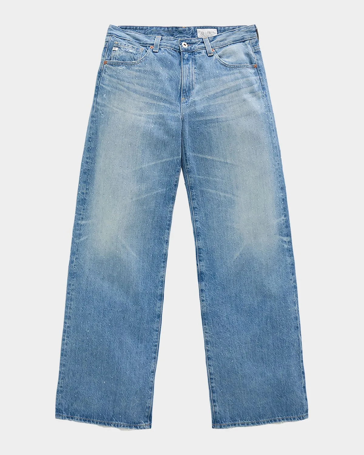 Adria Low-Rise Wide-Leg Jeans by AG Jeans