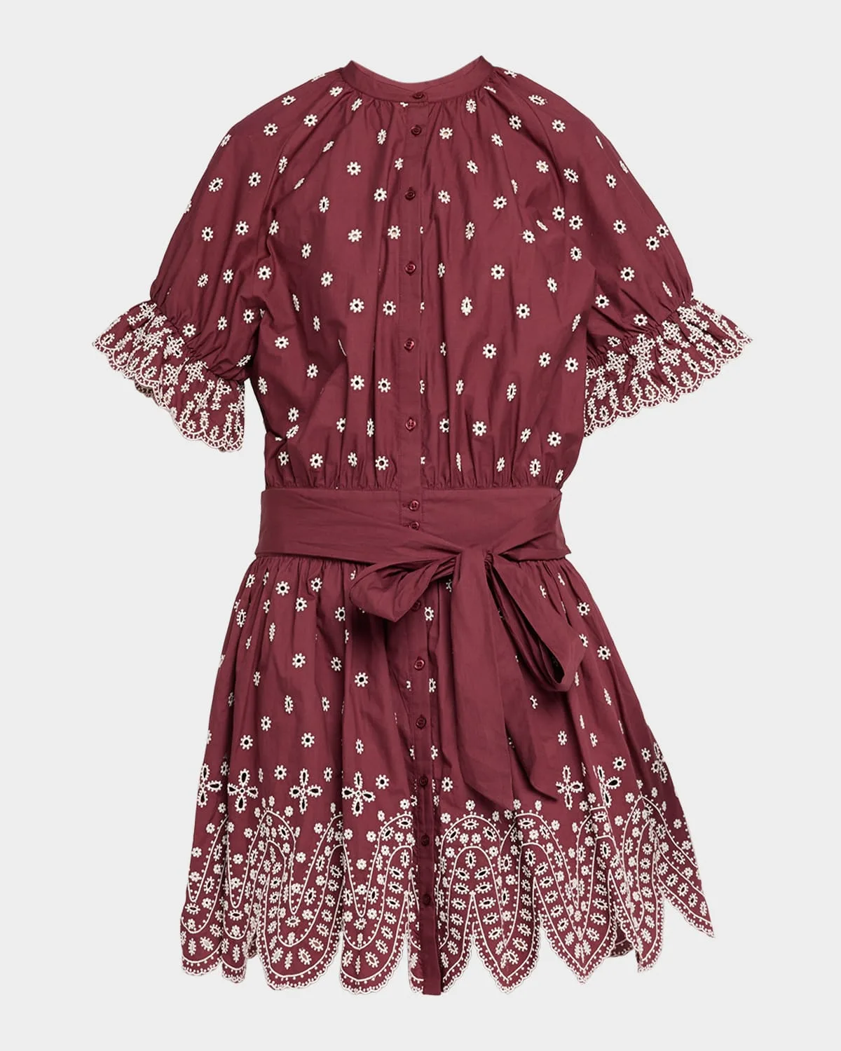 Kaylani Embroidered Mini Shirtdress by Essentiel Antwerp