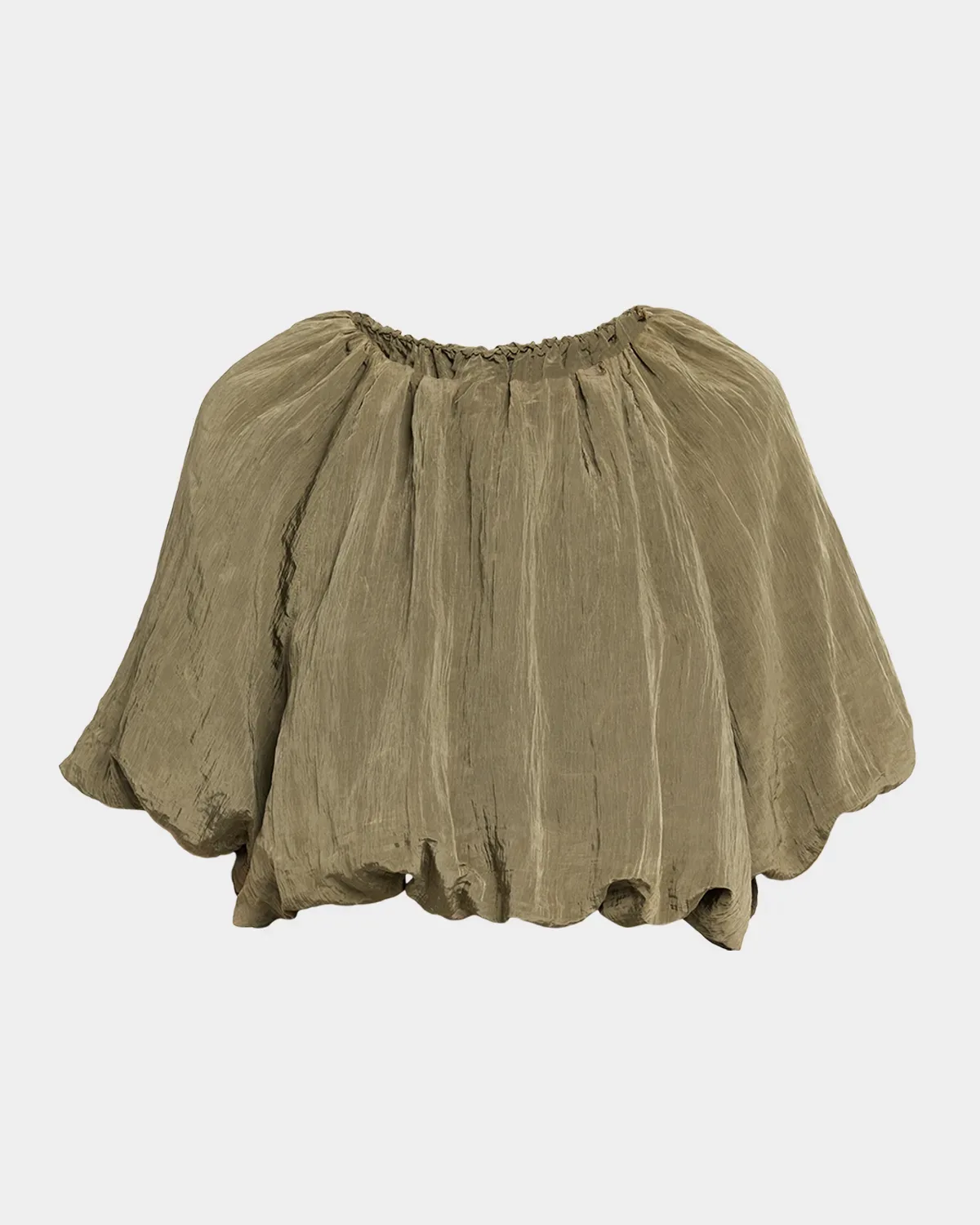 Anni Puff-Sleeve Crop Top by SIMKHAI