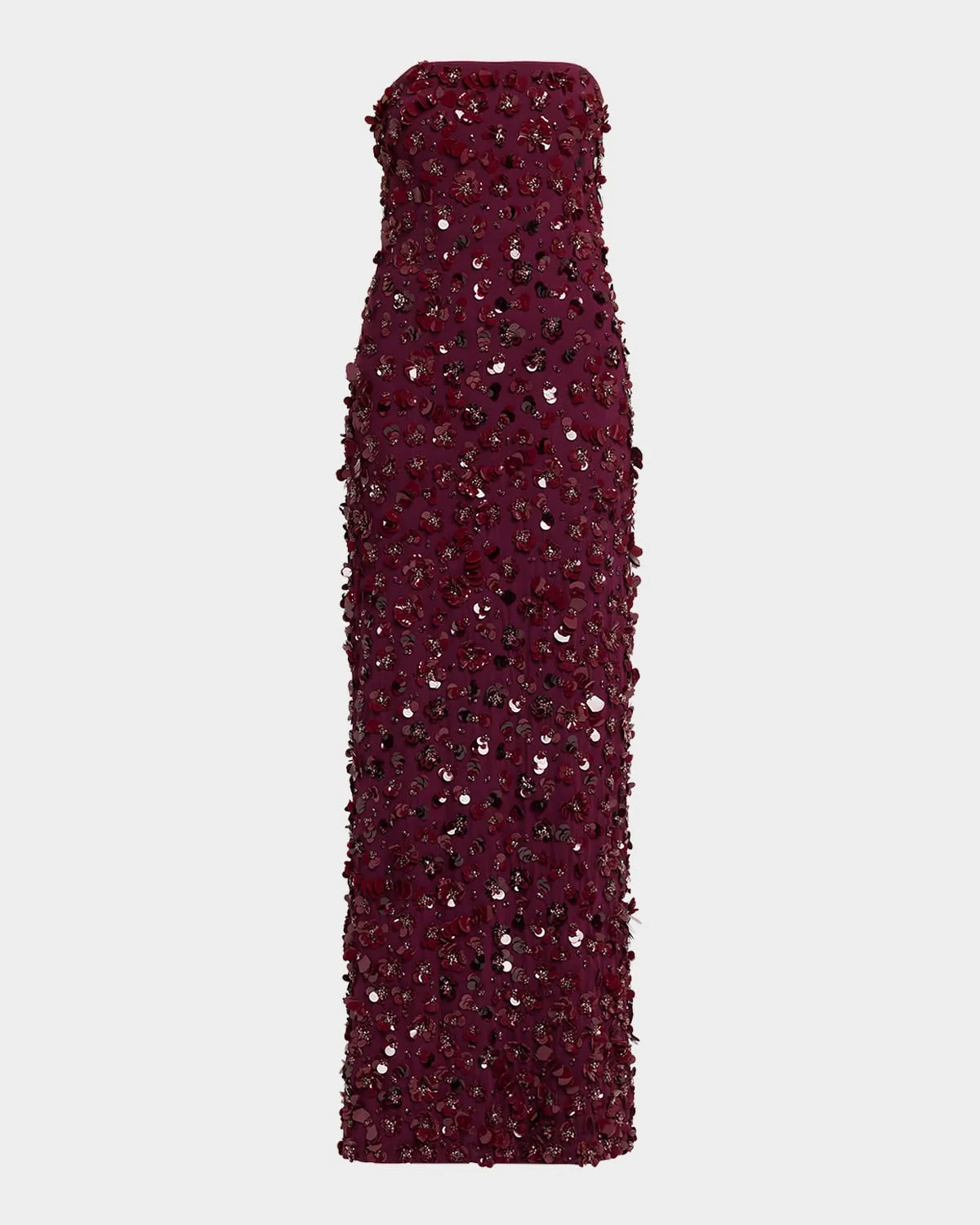 Serafina Strapless Sequin Column Gown