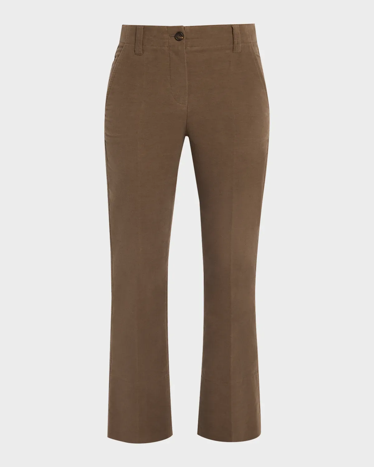 Stretch Moleskin Flare Pants by Brunello Cucinelli