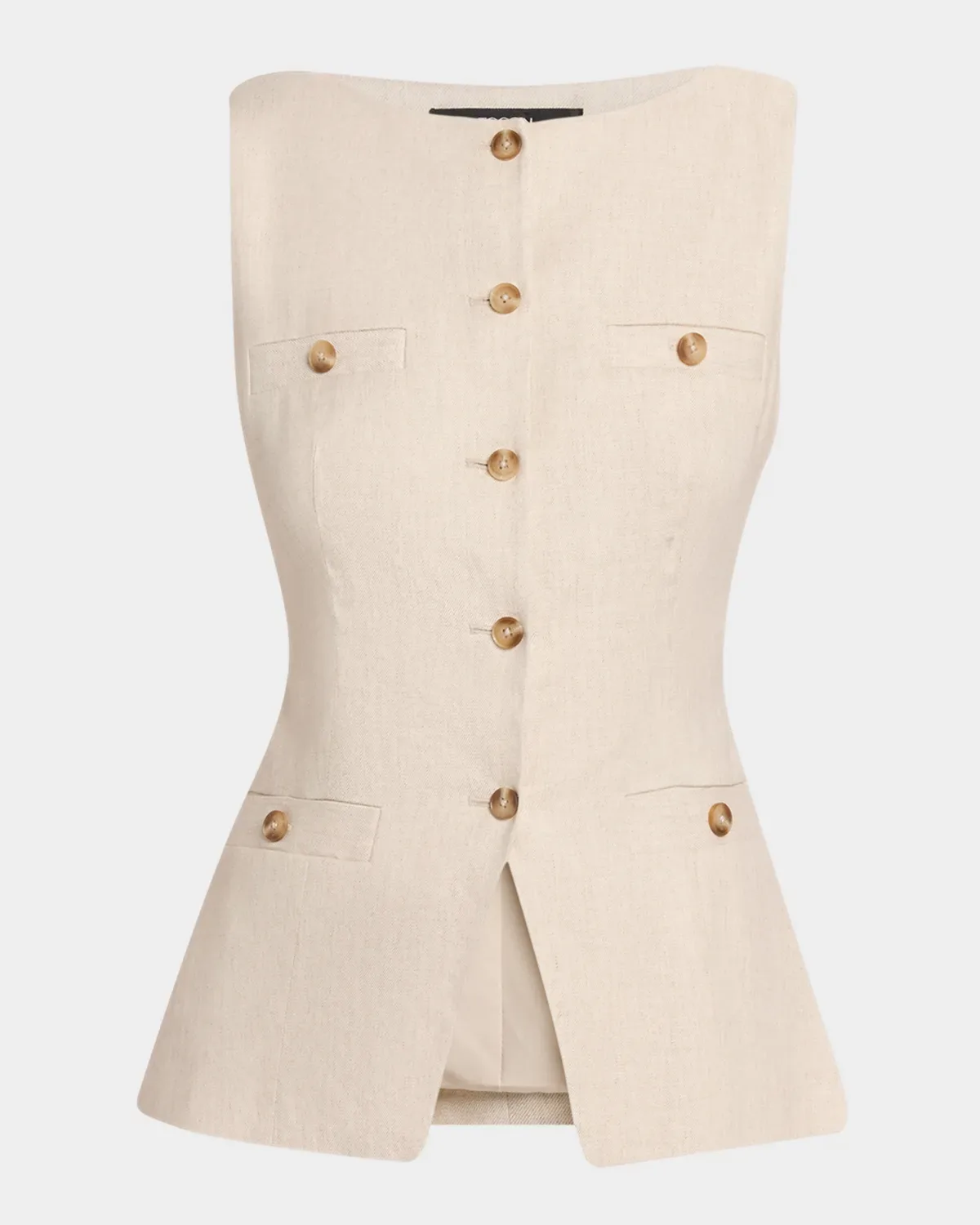 Amra Boat-Neck Vest by Toccin