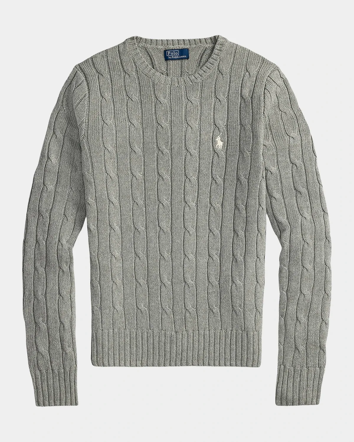 Cable-Knit Cotton Crewneck Sweater by Polo Ralph Lauren