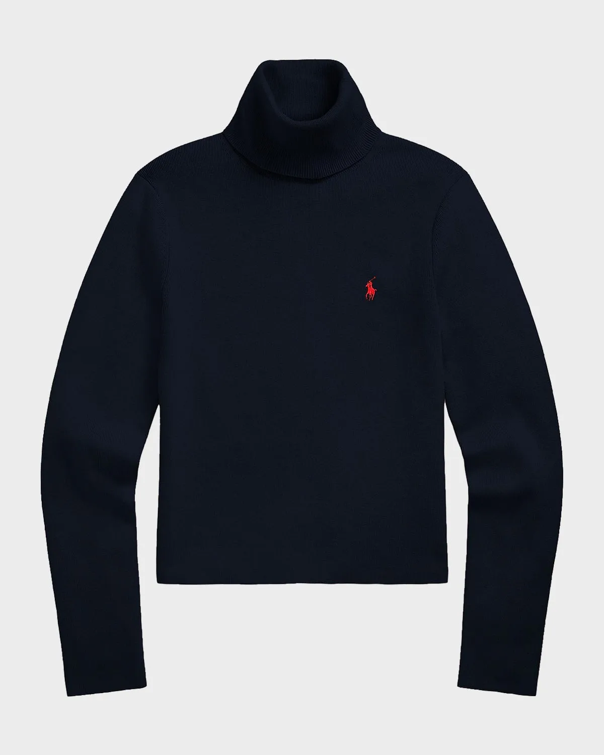 Logo Cotton-Blend Turtleneck Sweater by Polo Ralph Lauren