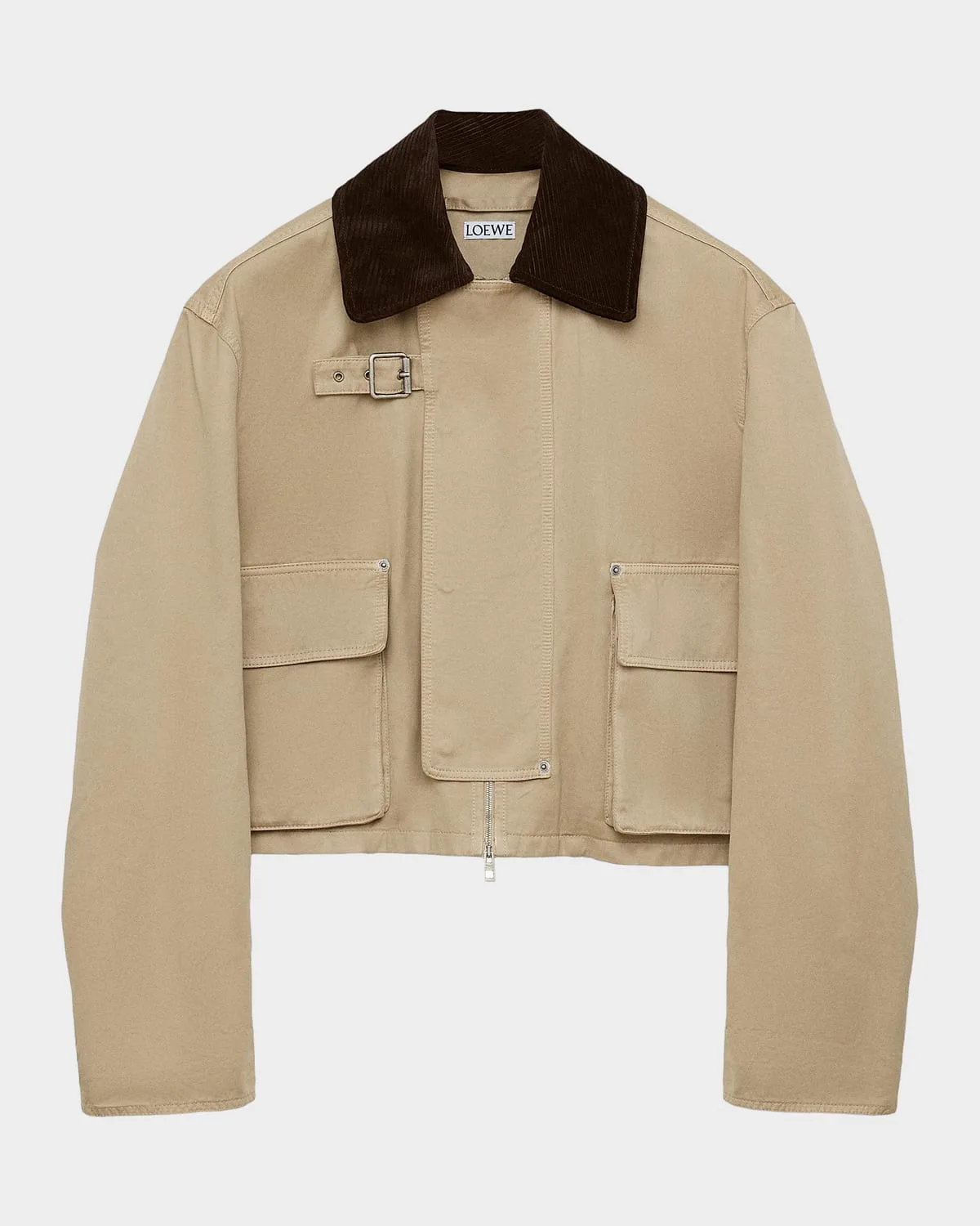 Corduroy-Collar Utility Jacket by Loewe
