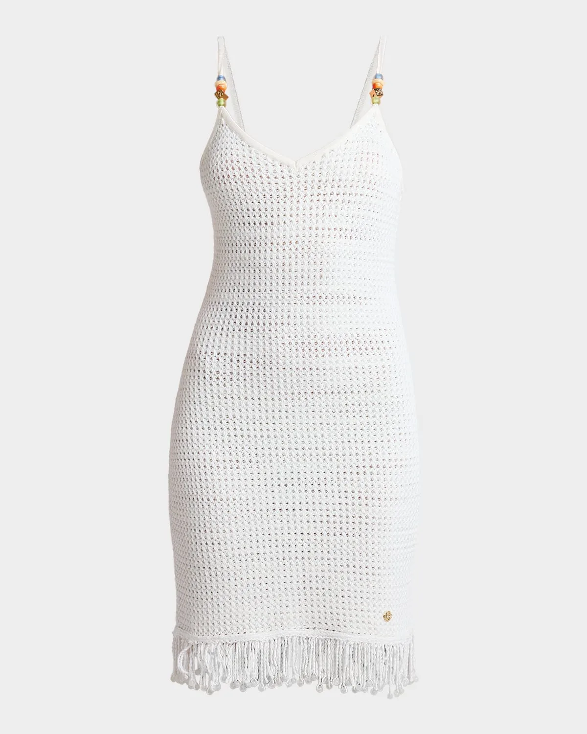 Crochet Fringe Mini Dress