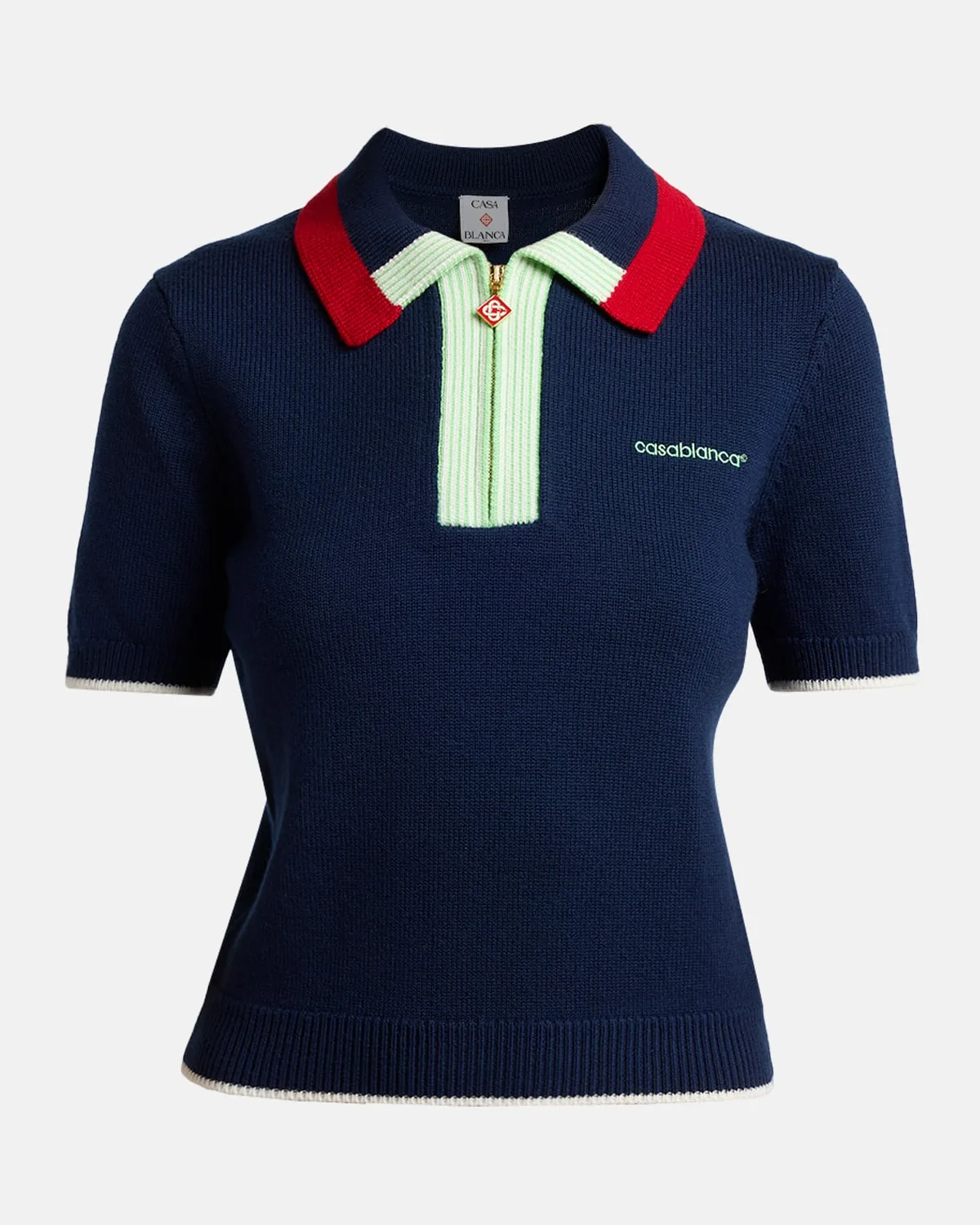 Merino Wool Polo Shirt by Casablanca